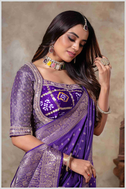 Grace in Every Thread Royal Purple Elegance Redefined