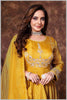 Mustard Anarkali with Golden Thread Embroidery