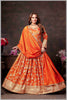 Elegant Rust Anarkali with  Designer Dupatta