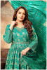 Teal Green Banarasi-Style Anarkali with Elegant Dupatta