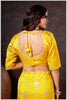 Graceful mustard Banarasi Silk Saree with Zari Accents & Embroidered Blouse