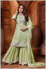 SeaGreen Plazo Set with Pearl & Sequin Embroidery