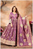 Mauve Silk Anarkali Gown with Zari Weaving