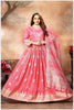 Elegant Baby Pink Anarkali Gown with Dupatta.