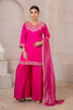 Pure Linen Zardozi Handwork Palazzo Set with Dupatta