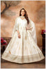 Step Into the Spotlight in This Offwhite Silk Anarkali Gown
