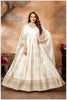 Step Into the Spotlight in This Offwhite Silk Anarkali Gown