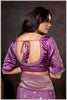 Vibrant magenta Zari Banarasi Silk Saree with Embroidered Stitched Blouse