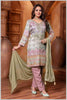 Chevron Kurta Set with Subtle Pastel Accents