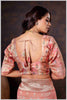 Ethereal Peach Crepe Silk Saree with Brocade Blouse & Zari Detailing