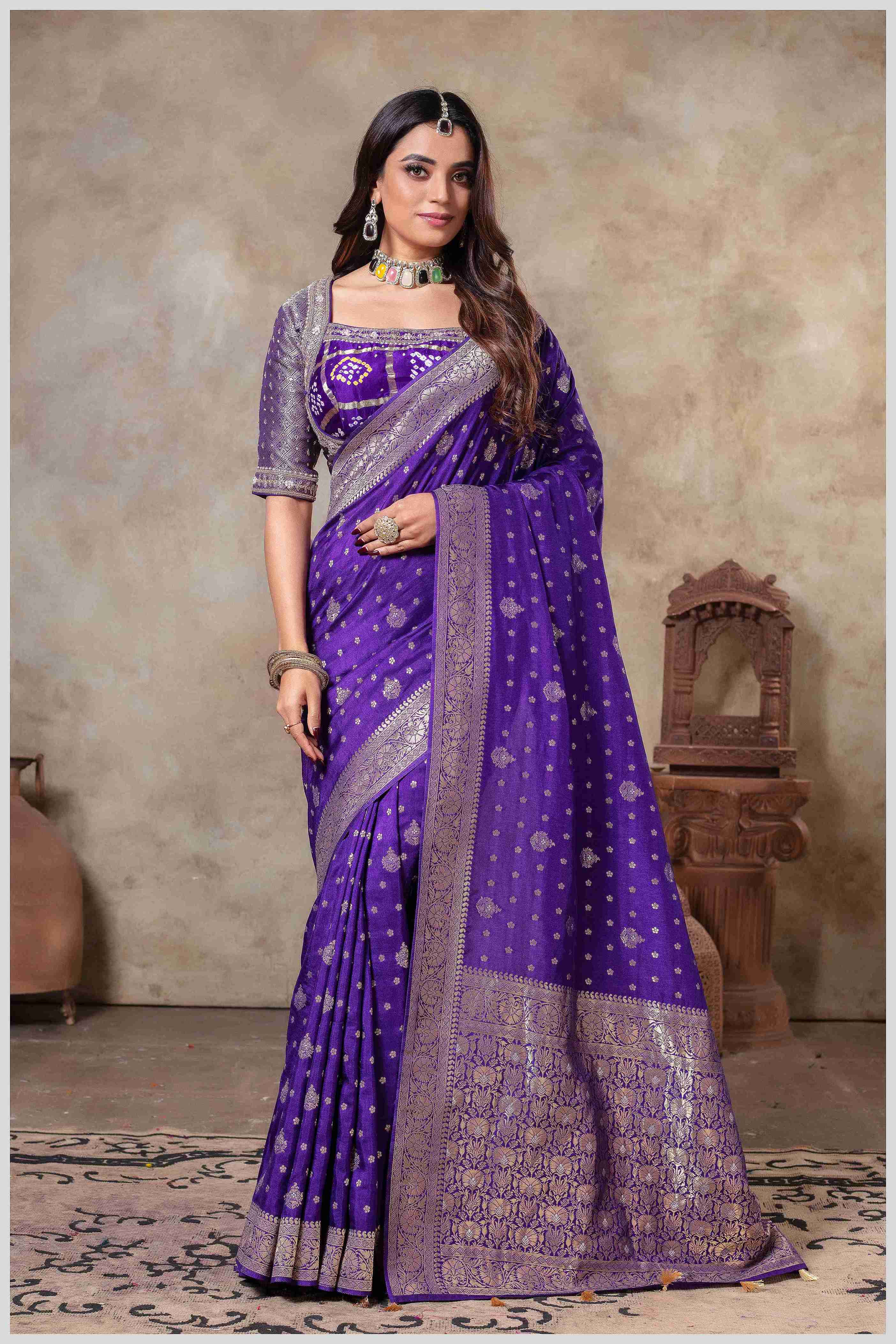 Grace in Every Thread Royal Purple Elegance Redefined