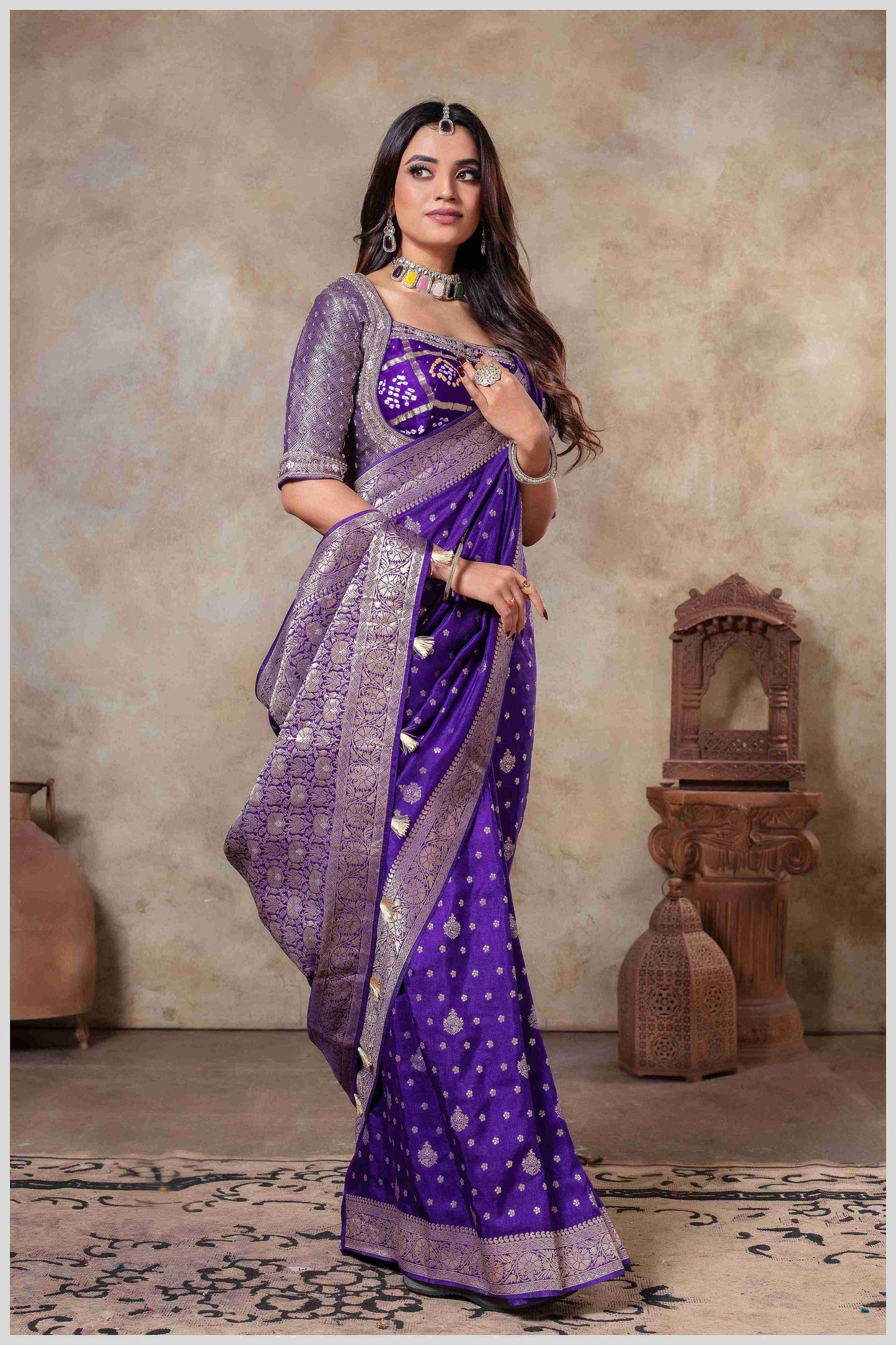 Grace in Every Thread Royal Purple Elegance Redefined