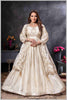 Off White Gown with Zari and Dupatta