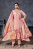 Champagne Gold Floral Embroidered Kurta Set with Printed Dupatta
