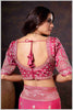 Charming Peach Banarasi Silk Saree with Embroidered Designer Blouse.