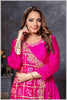 Pink Gown with Embroidered Banarasi Jacket
