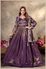 Royal Purple Gown with Zari and Dupatta