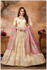 Elegant Beige Anarkali Gown with Dupatta