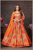 Rust Beige Anarkali with Rani Pink Dupatta