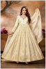 Offwhite Silk Anarkali Gown with Zari Weaving