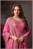 Rose Pink Tissue Anarkali Gown with Chinon Dupatta