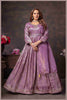 Mauve Tissue Anarkali Gown