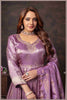 Mauve Tissue Anarkali Gown
