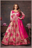 Rose Beige Anarkali with Rani Pink Dupatta
