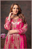 Rose Beige Anarkali with Rani Pink Dupatta