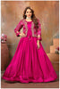 Ethereal Elegance in pink with a Touch of Royal bandhej jacket