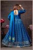 Blue Anarkali with Bandhej Motifs