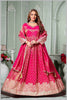 Radiate Grace in This Timeless Pink Tissue Silk Anarkali Gown