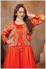 Ethereal Elegance in Rust with a Touch of Royal bandhej jacket