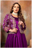 Purple with a Touch of Royal bandhej jacket