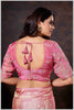 Elegant Pink Designer Tissue Saree with Embellished Blouse.