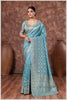 Blue Banarasi Saree with Intricate Zari Weaving