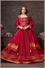 Regal Red Anarkali with Bandhej Motifs