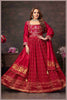Regal Red Anarkali with Bandhej Motifs