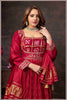 Regal Red Anarkali with Bandhej Motifs