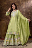 Floral Embroidered Kurta Sharara Set with Dupatta