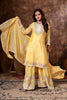 Floral Embroidered Kurta Sharara Set with Dupatta