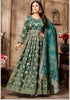 Floral Brocade Tissue Anarkali Gown