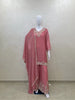 Chinon Beads Work Kurta Palazzo Set with Dupatta