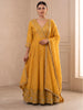Handwork Anarkali Gown with Embellished Dupatta