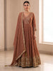 Handwork Anarkali Gown with Embellished Dupatta