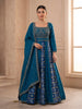 Bandhej Anarkali Gown with Intricate Handwork