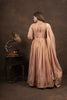 Chikoo Anarkali with Folk Motif Silk Dupatta