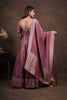Magenta Anarkali with Folk Motif Silk Dupatta