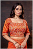 Rust Gajji Silk Blouse with Intricate Zari and Sequin Embroidery