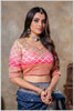 Royal Radiance: Navy Blue Banarasi Saree with Silver Zari Detailing